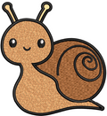 Snail Embroidery Design