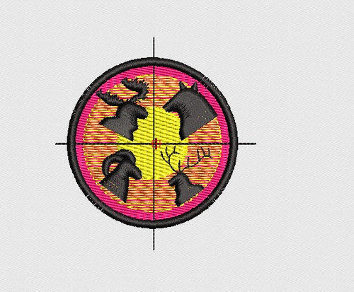 Aim Embroidery Design