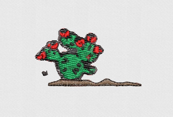 Cactus Embroidery Design
