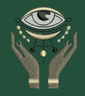 Celestial Vision Sigil Embroidery Design