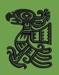 Mayan Bird Embroidery Design