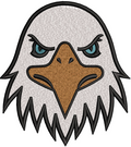 Eagle Face Embroidery Design