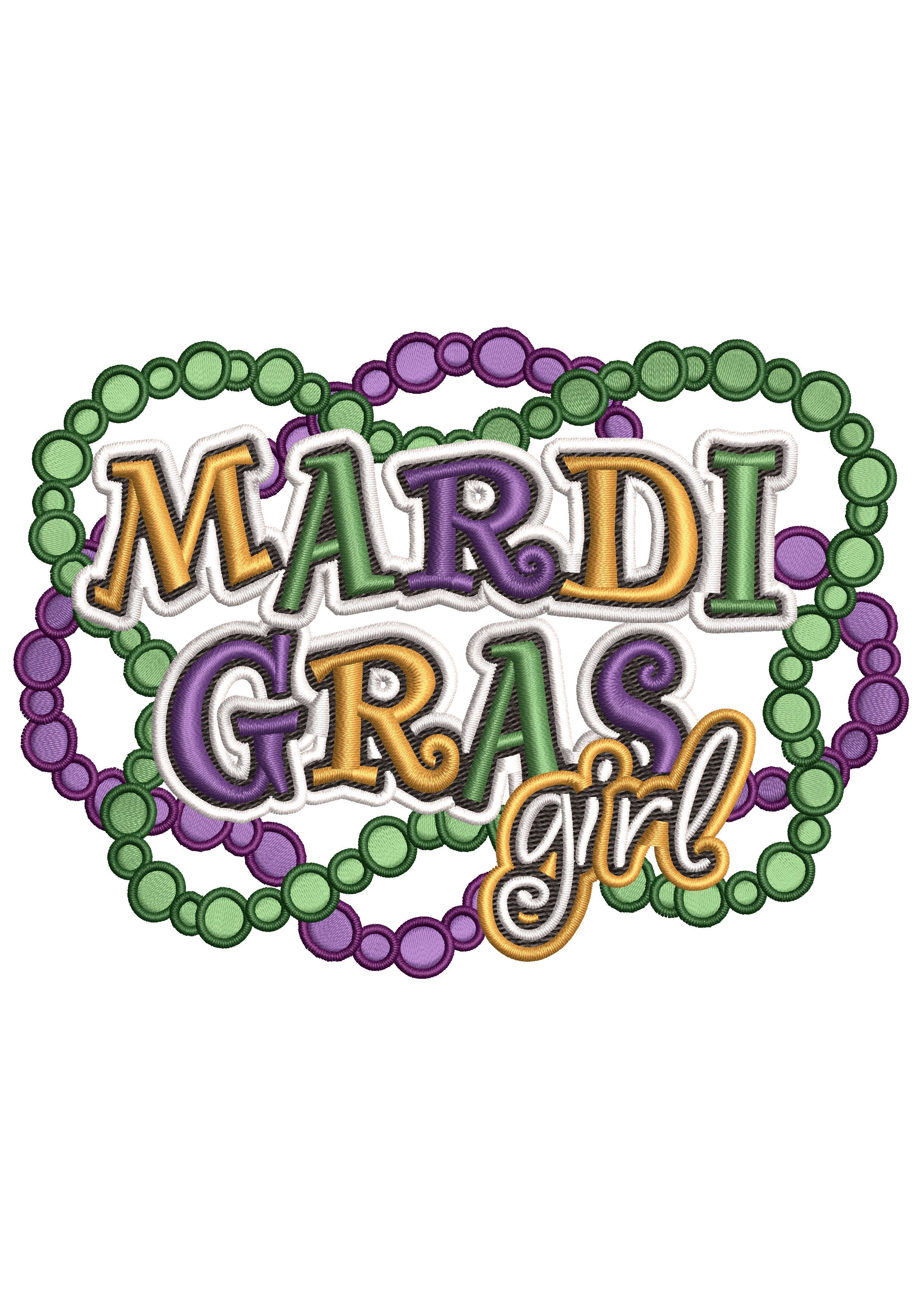 Village Girl Embroidery Design