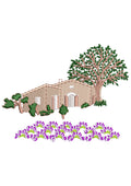 Sweet Hut House Embroidery Design