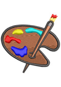 Palette Embroidery Design