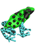 Donga Frog Beauty Colour Embroidery Design