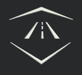 Road in Hexagon Embroidery Design