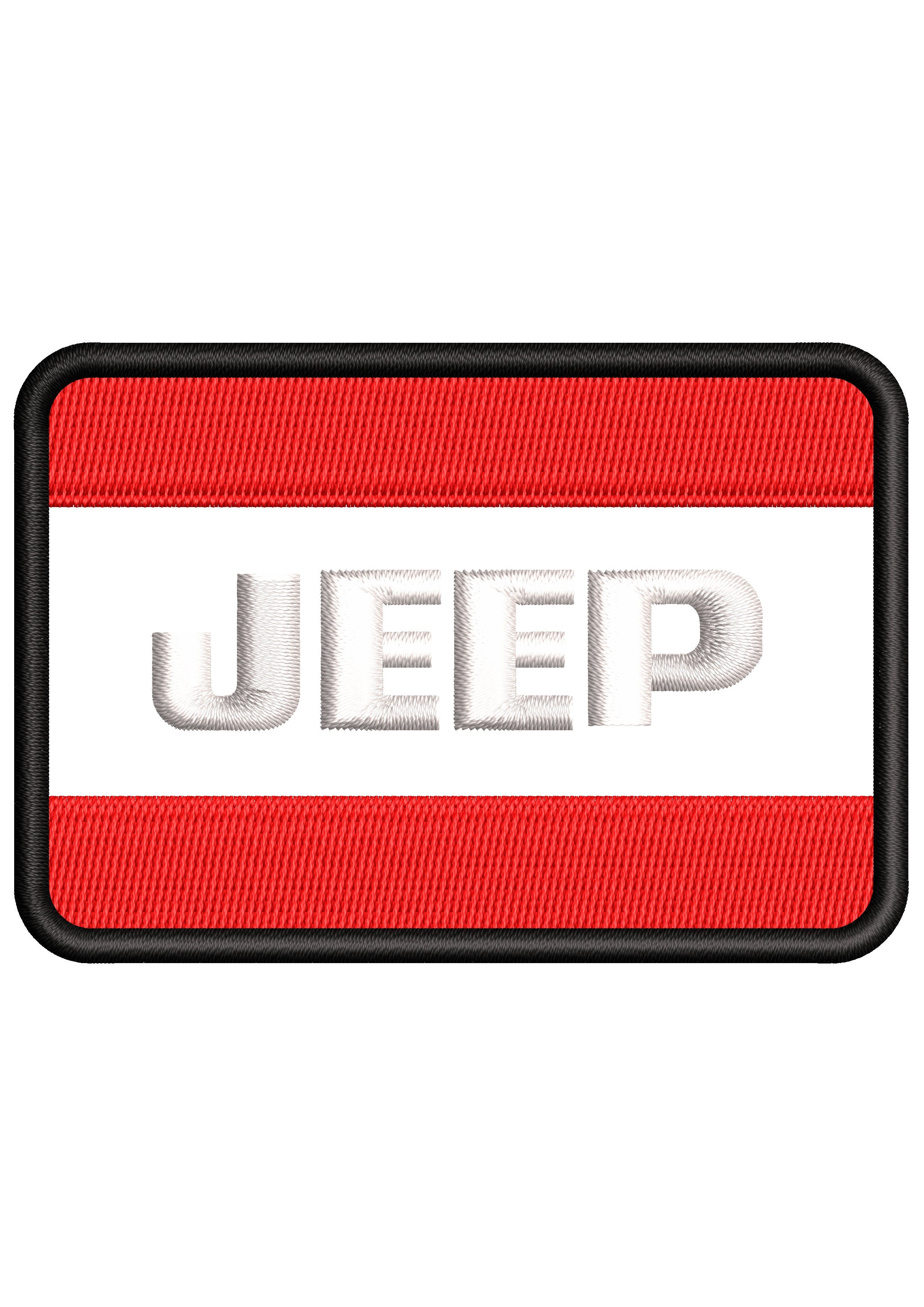 Jeep Flag Embroidery Design