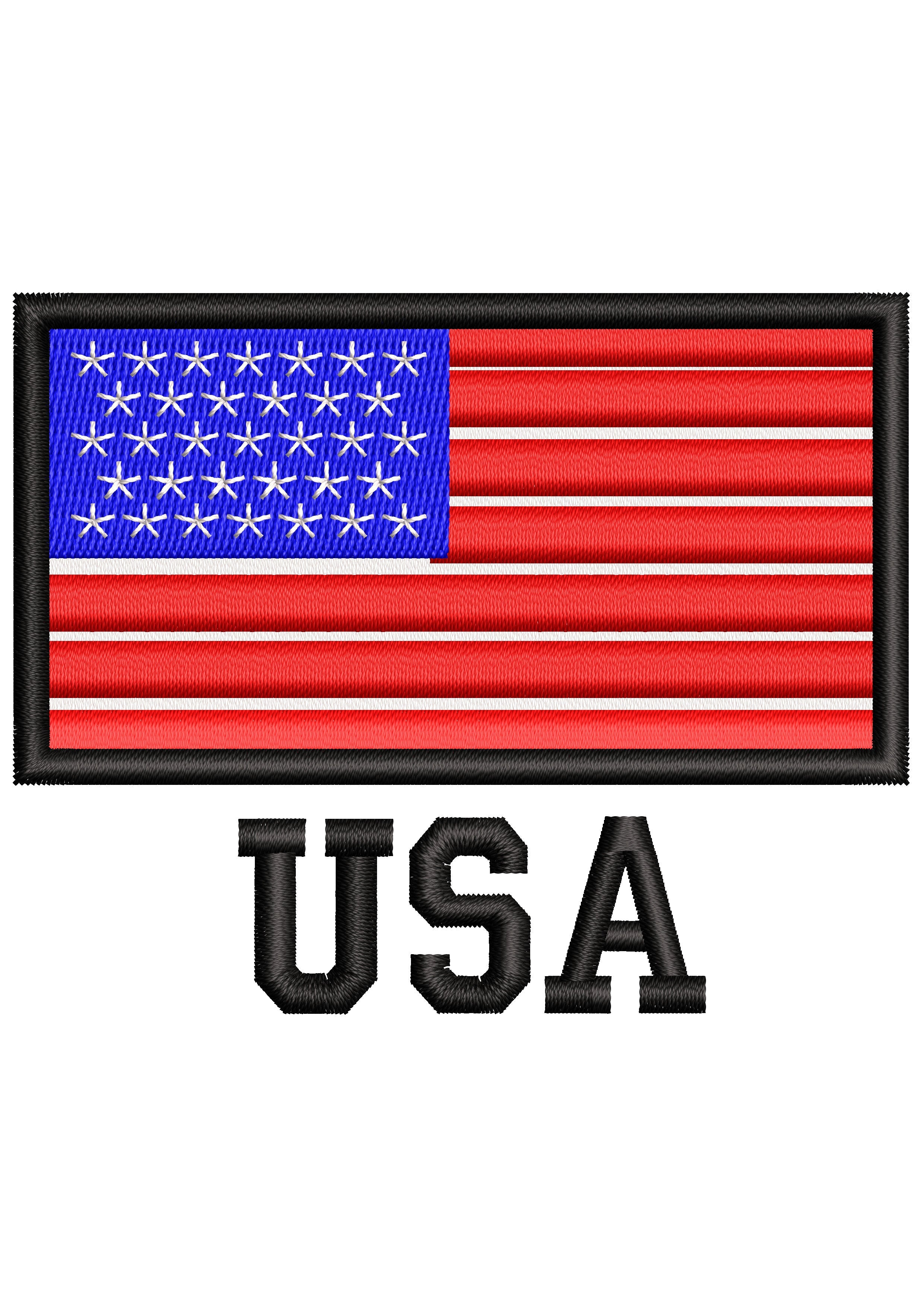 USA Embroidery Design