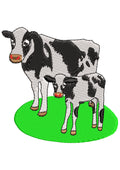 Cows Family Embroidery Design