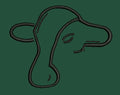 Cow Embroidery Design