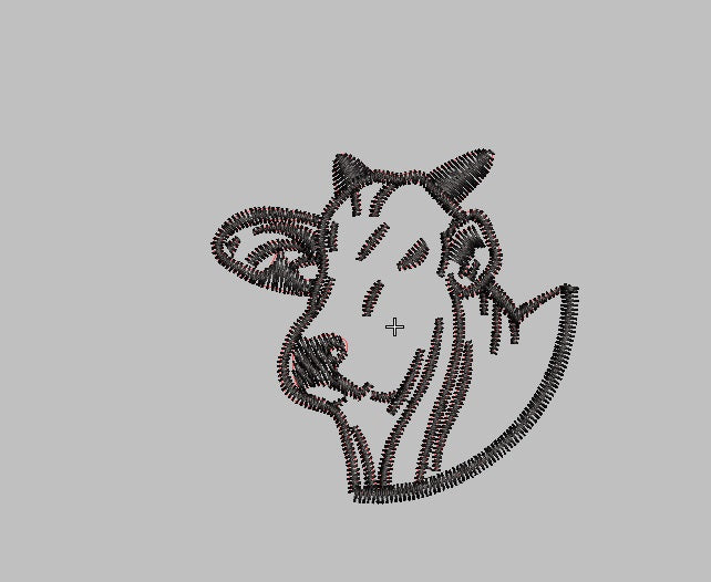 Cow Embroidery Design