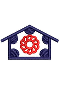 Eng House Embroidery Design