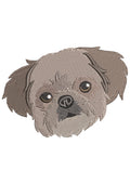 Innocent Puppy Embroidery Design