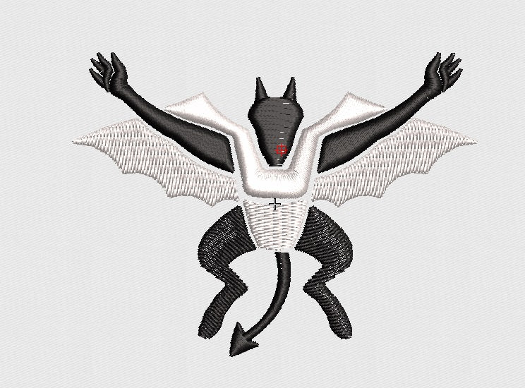 Bats Embroidery Design