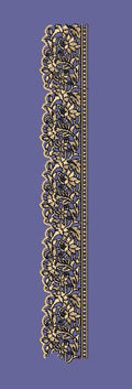 Floral Lace Intricate Botanical Trim Embroidery Design