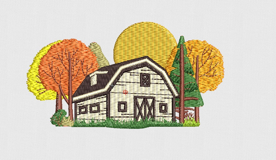 Farm Embroidery Design