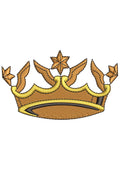Crown Bird Embroidery Design