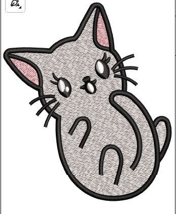 Cat Embroidery Design