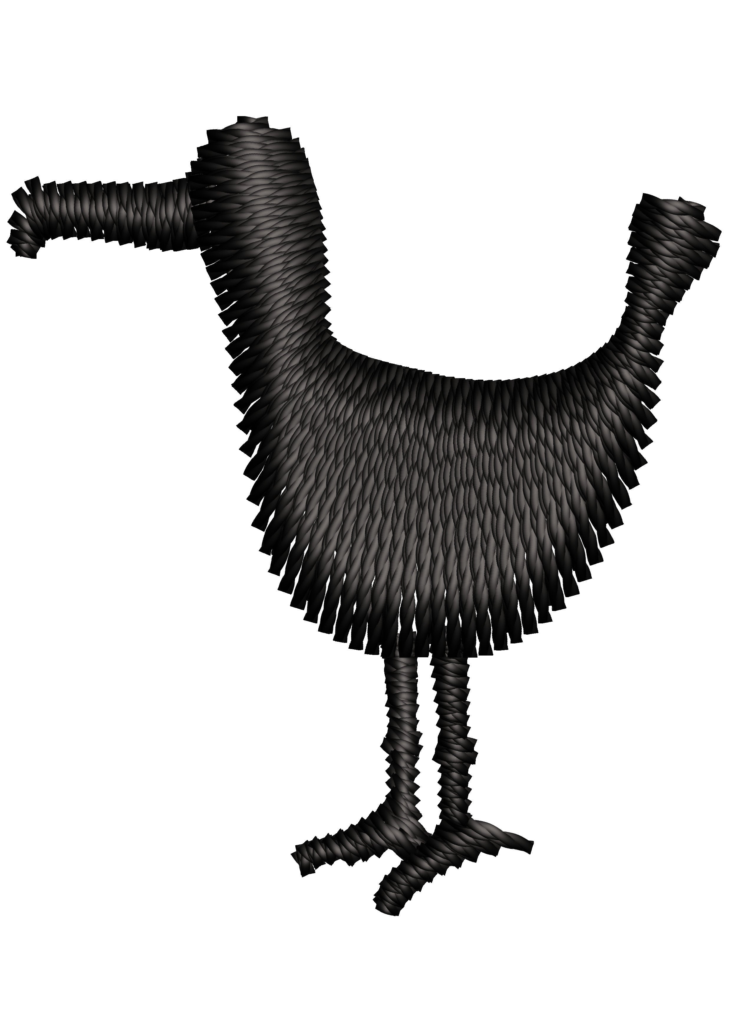 Duck Bird Embroidery Design
