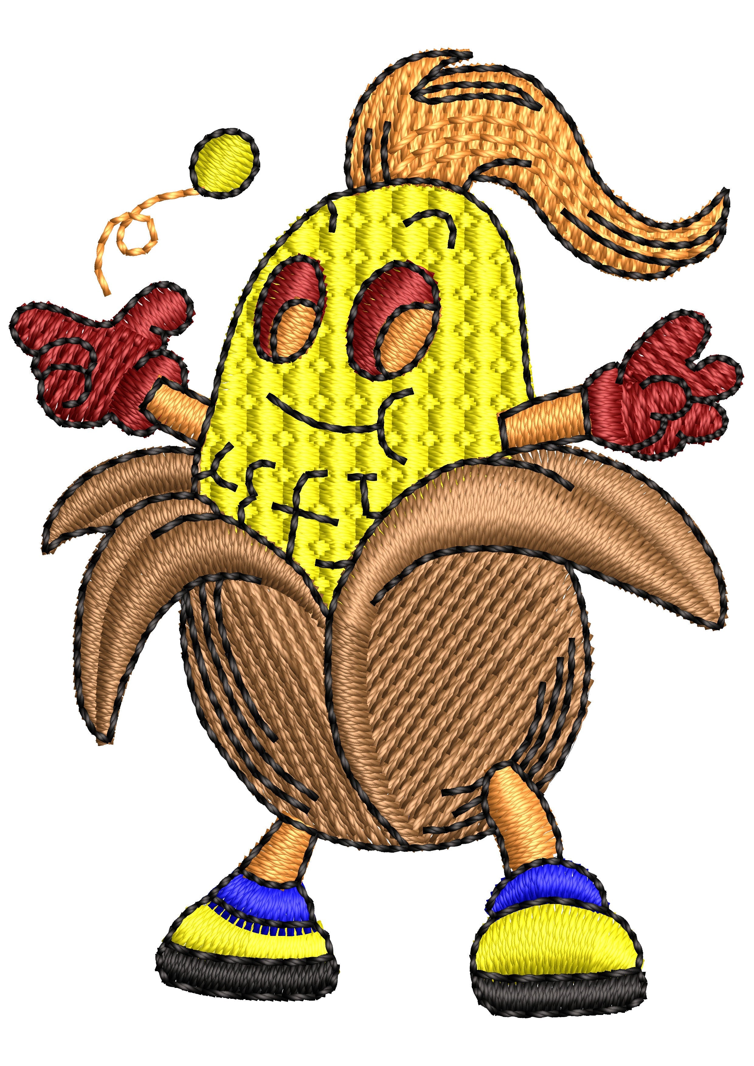 Cartoon Embroidery Design