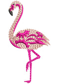 Bird Long Legs Embroidery Design