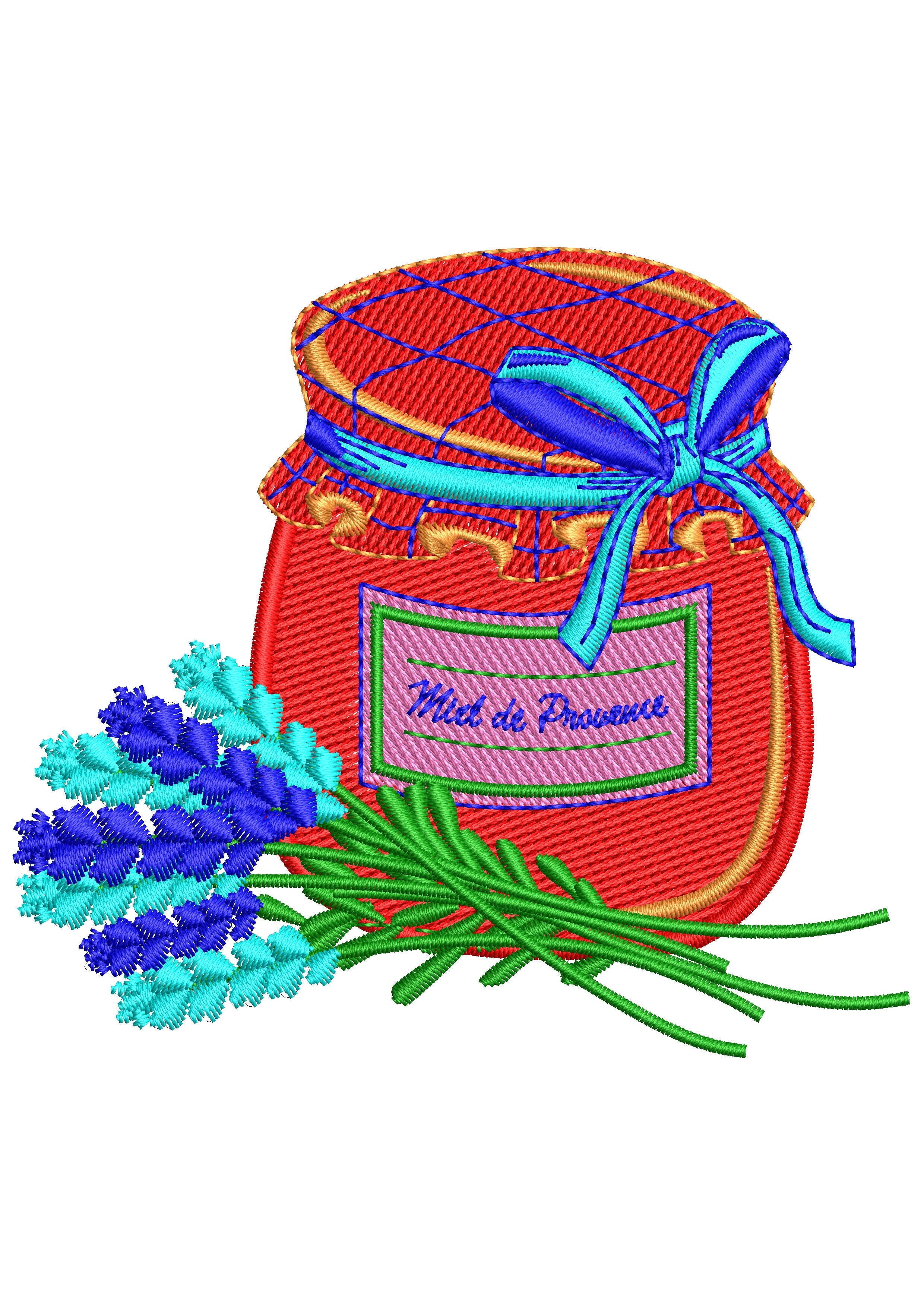 Kitchin Pot Embroidery Design