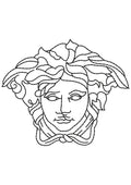 Women Head Embroidery Design