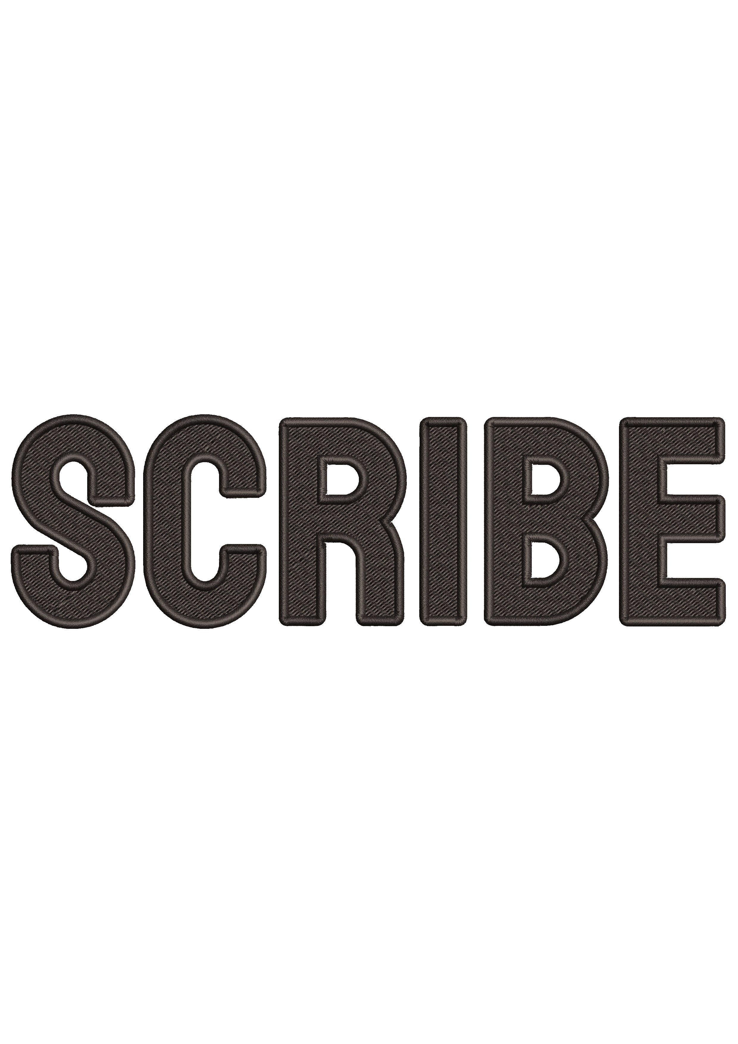 Scribe Embroidery Design