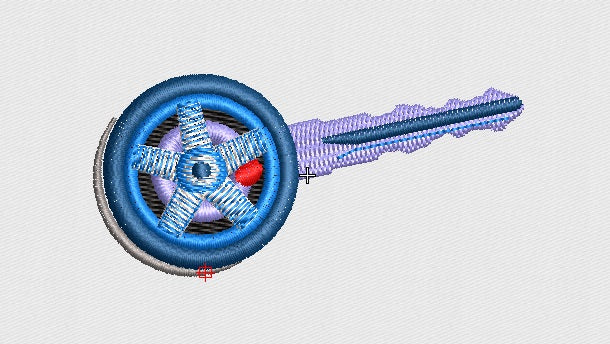 Wheel Embroidery Design