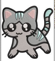 Cat Embroidery Design