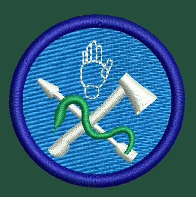 Medical and Tools Circular Patch Embroidery Design