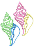 Shells Embroidery Design