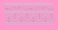 Intricate Paisley and Floral Gala Panel Embroidery Design