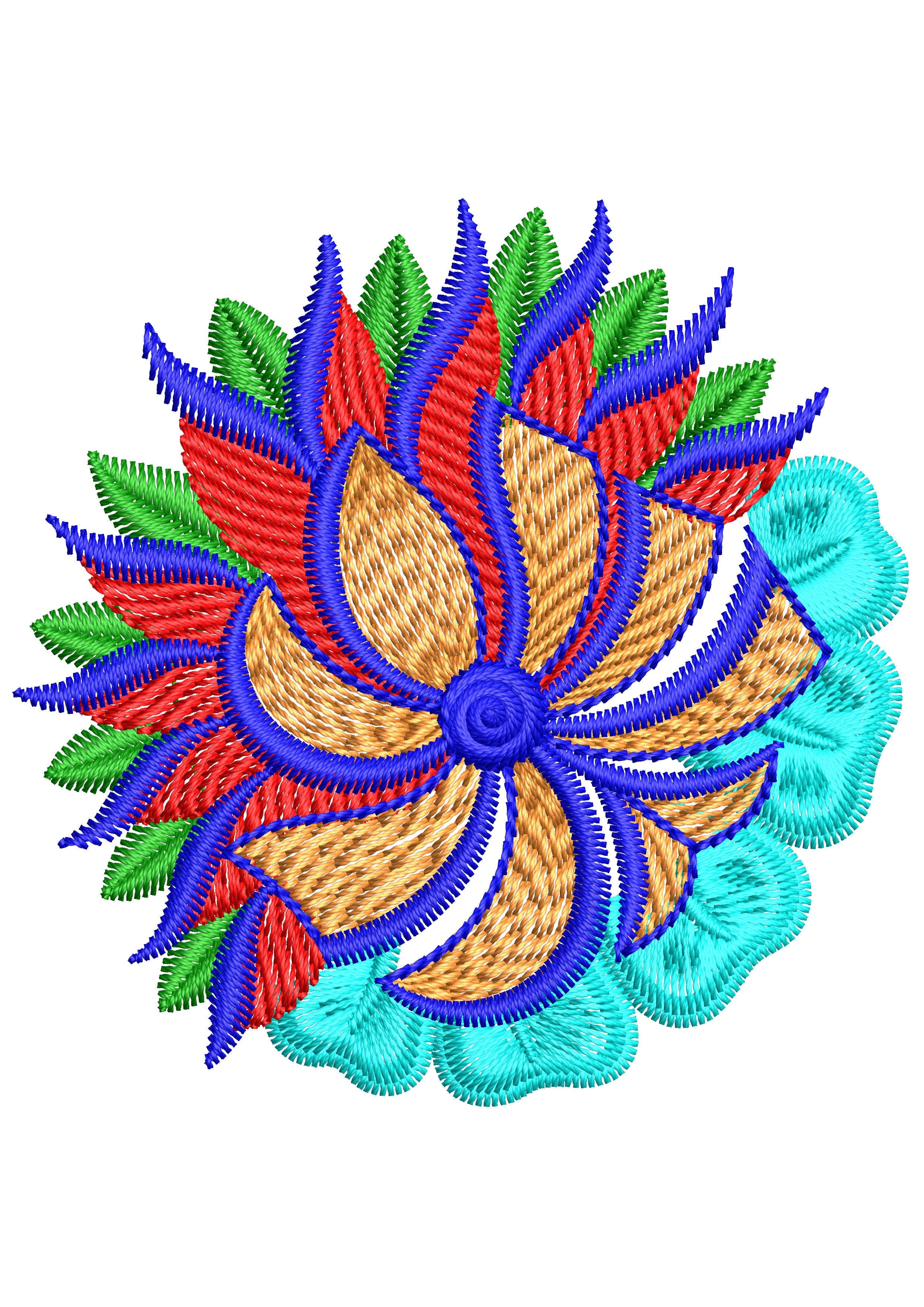 Bunch Art Embroidery Design