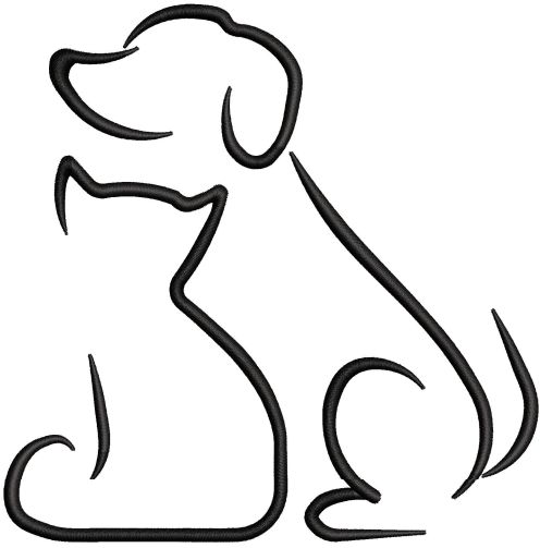 Dog Embroidery Design