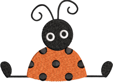 Ladybird Embroidery Design