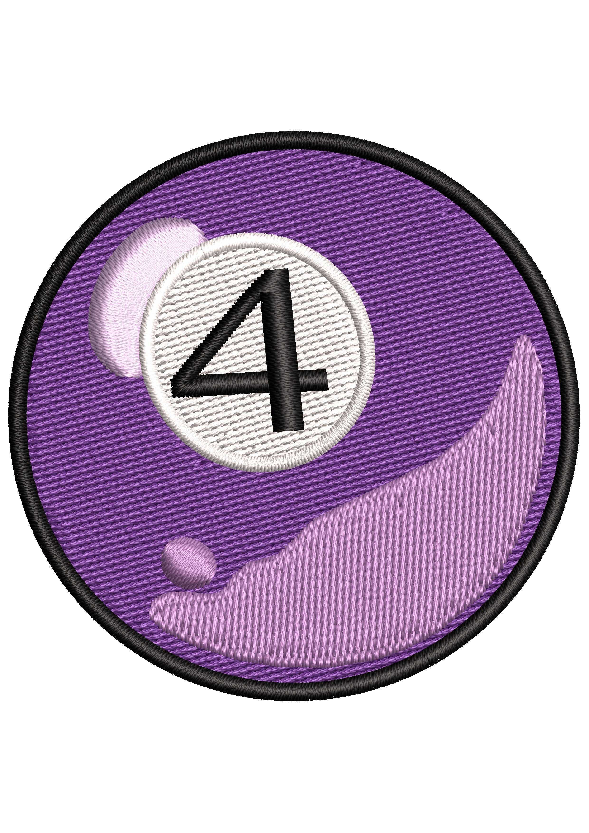 Table Ball Embroidery Design