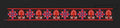 Red And Blue Floral Endless Border Embroidery Design