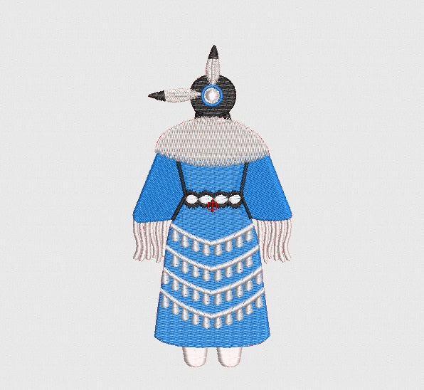 Lady Embroidery Design