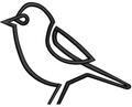 Sparrow Embroidery Design