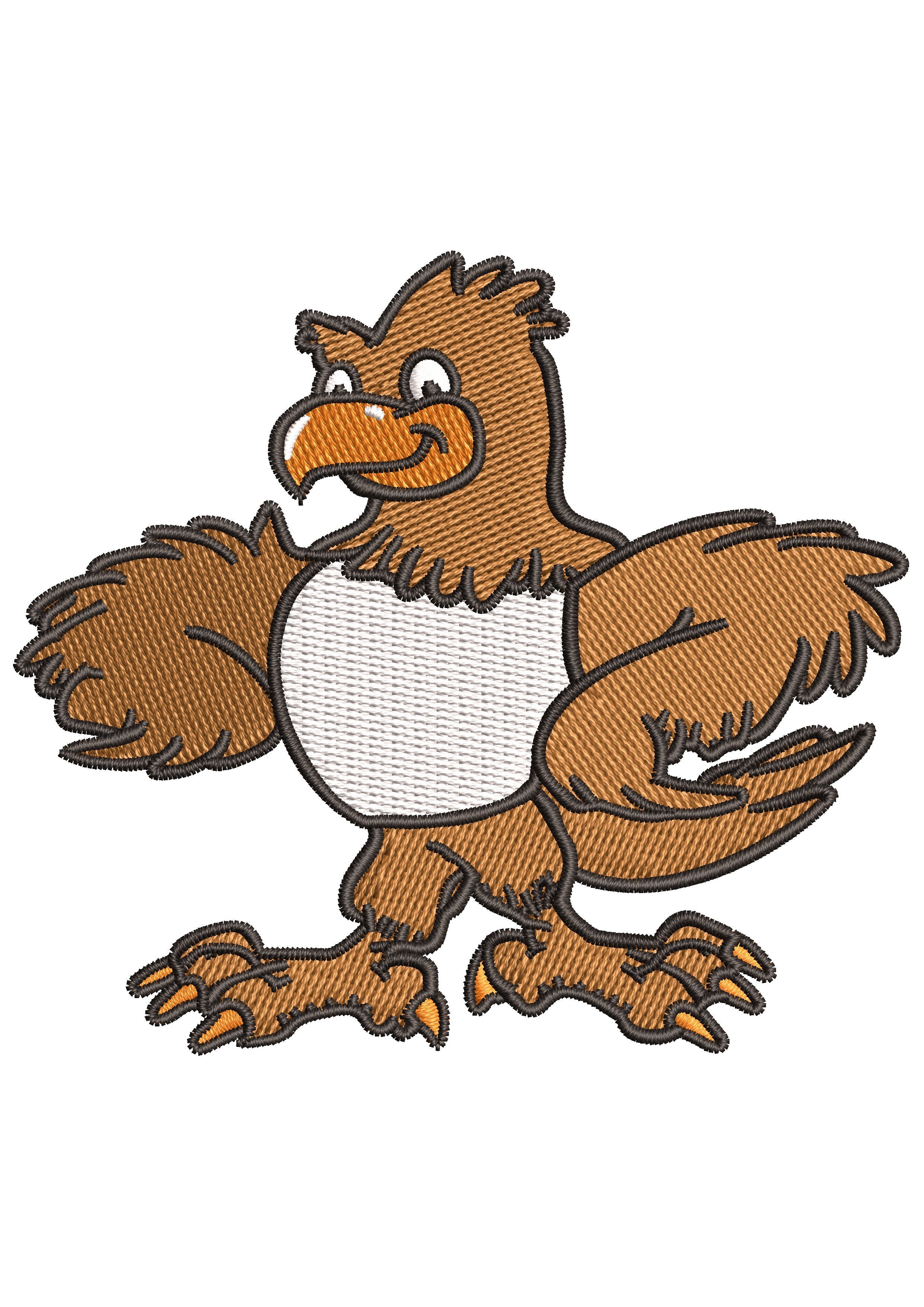 Baby Eagle Embroidery Design