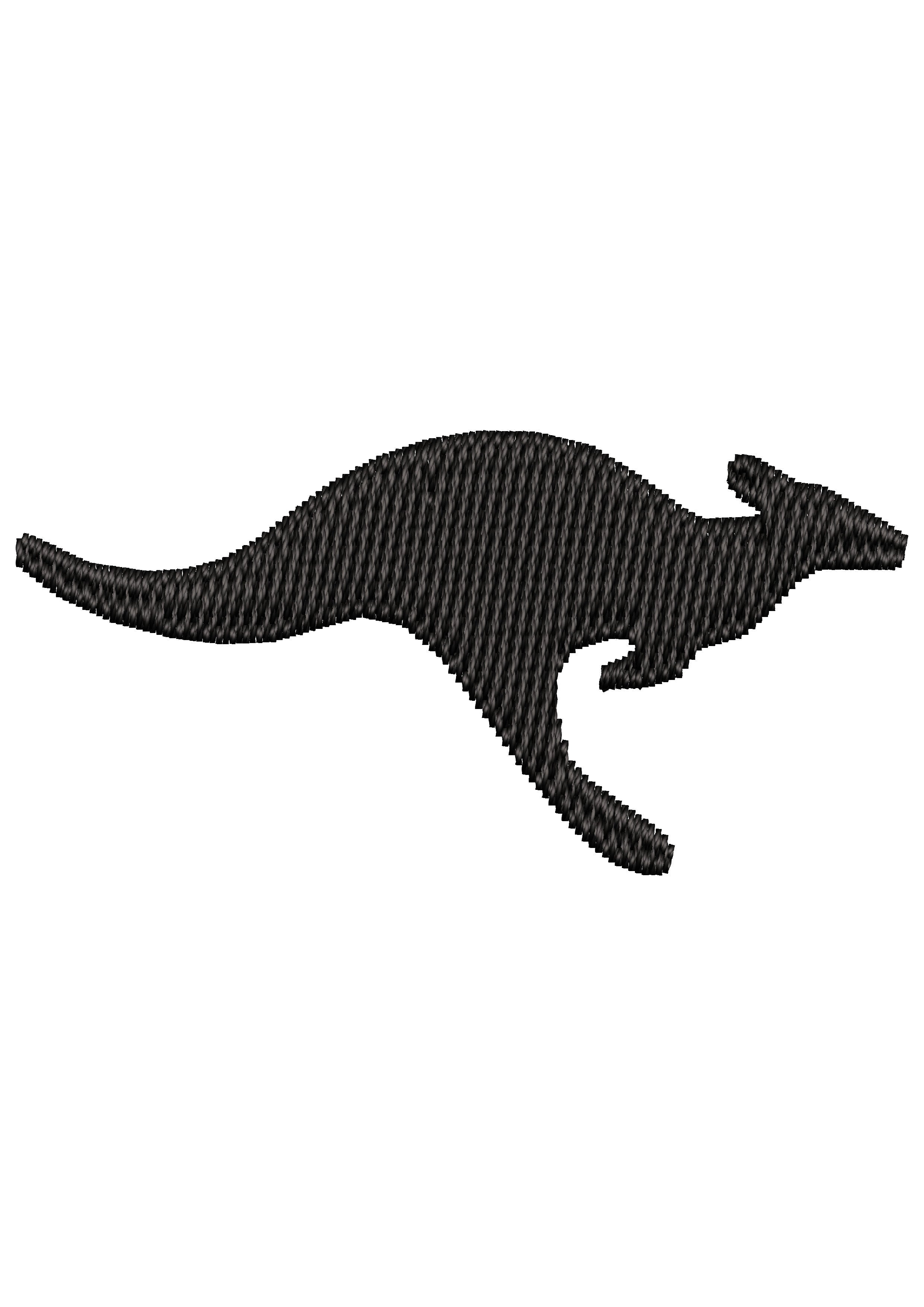 Kangaroo Embroidery Design