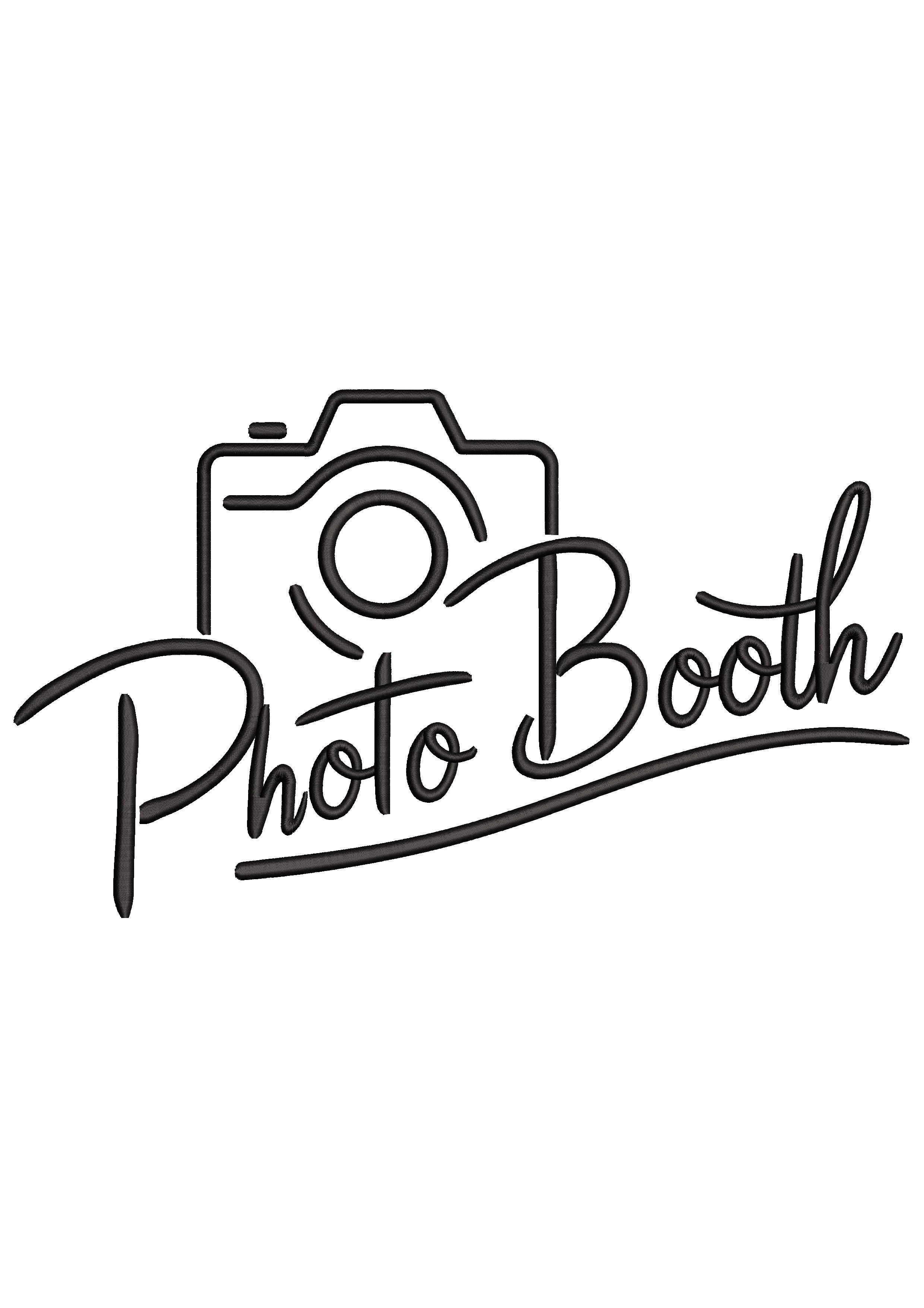 Photo Booth Embroidery Design