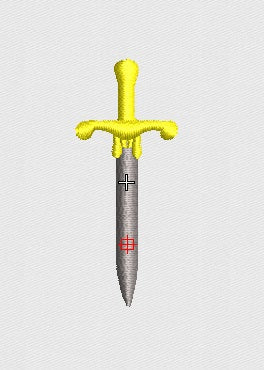 Sword Embroidery Design