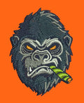 Angry Gorilla Embroidery Design