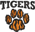 Tigers Embroidery Design