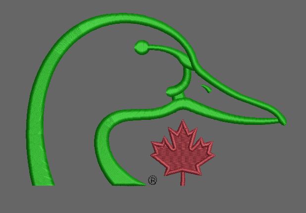 Northern Water Silhouette Embroidery Design