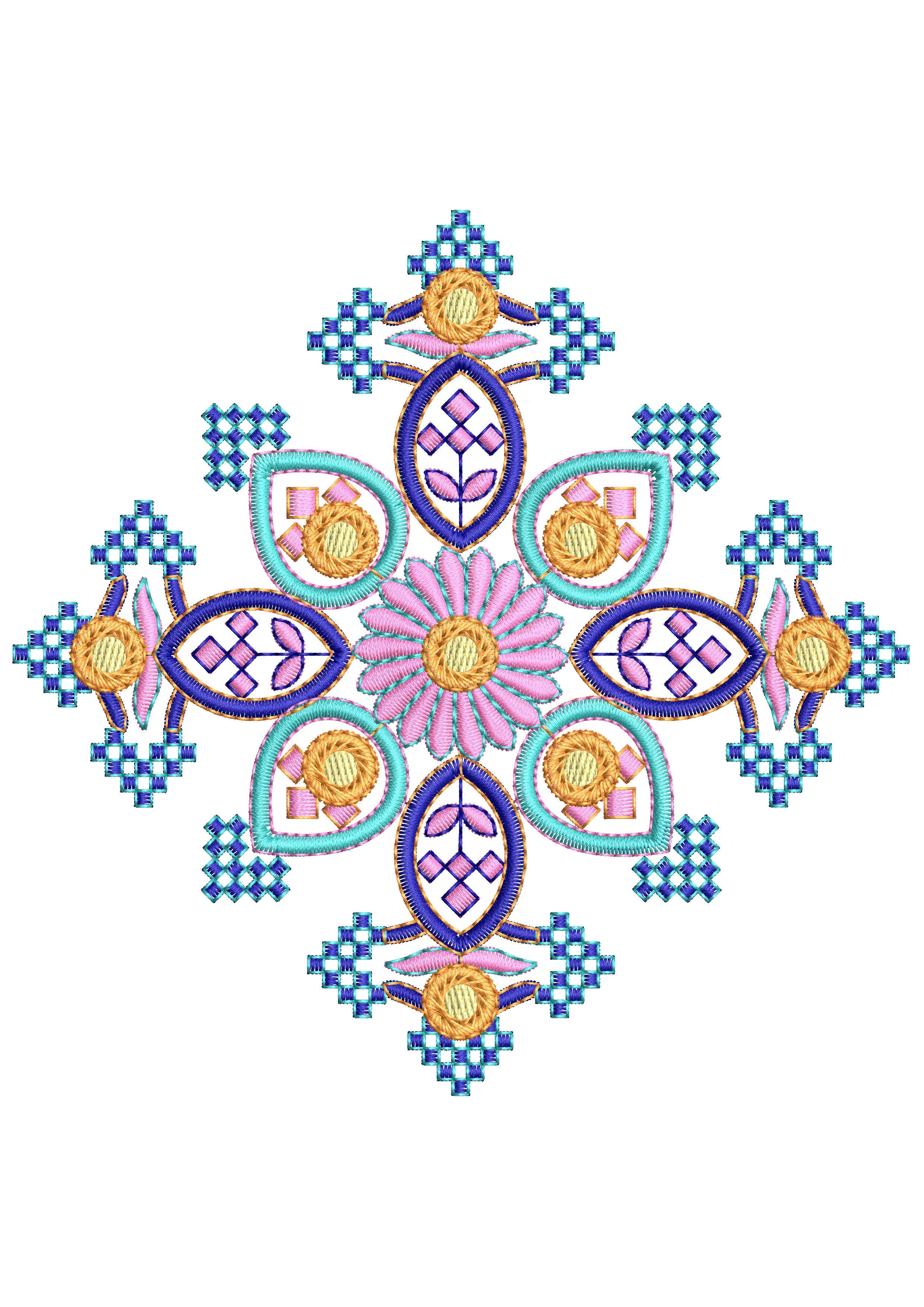 Stitch Geometric Art Embroidery Design