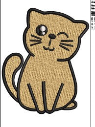 Cat Embroidery Design